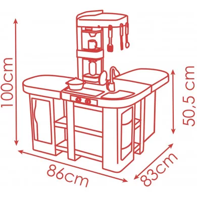 Cucina Studio XXL Bubble Tefal Elettronica Smoby