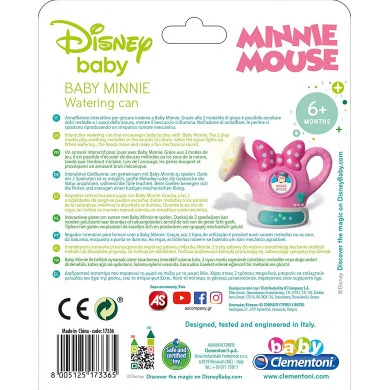 Disney Baby Minnie Annaffiatoio Interattivo  Clementoni 17336
