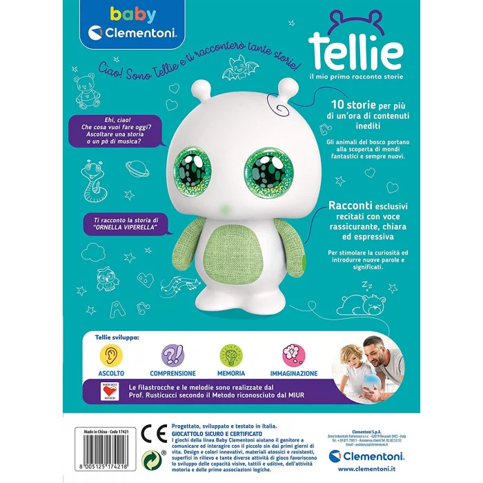 Tellie Storyteller racconta storie Clementoni