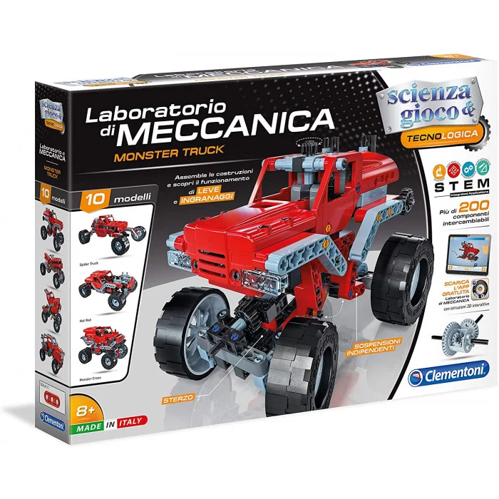 Laboratorio di Meccanica Monster Trucks Clementoni