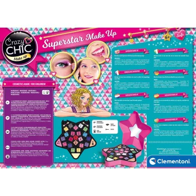 Crazy Chic Superstar Make-up Trucchi Cosmetici Clementoni 18604