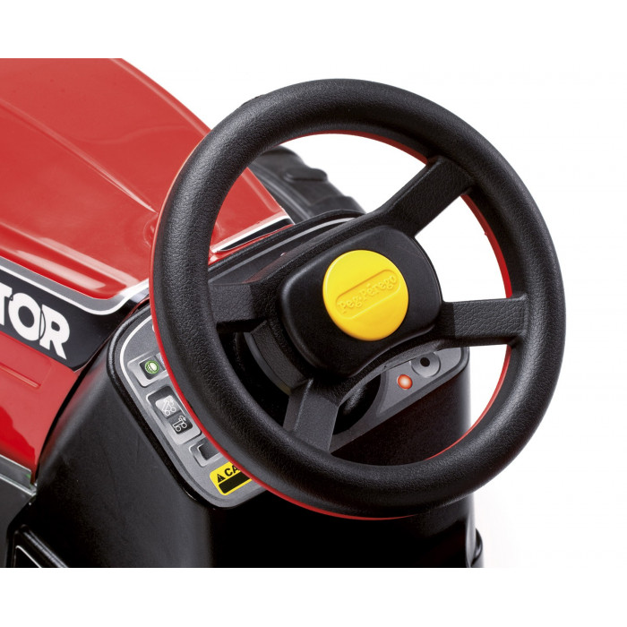 Clacson sul volante.Trattore a pedali Maxi Diesel Tractor Peg Perego