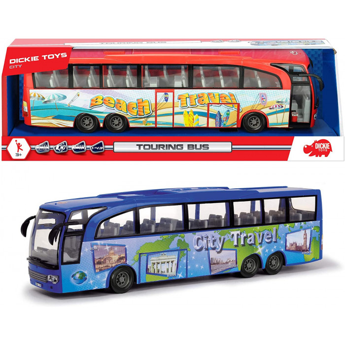 Dickie Toys Autobus multicolore con motore pullback