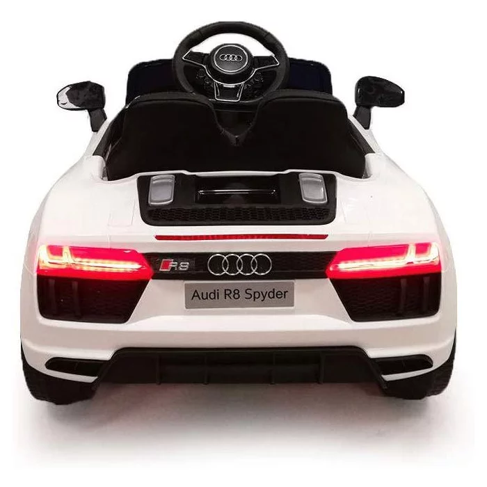 Auto elettrica Audi R8 bianca 12v con radiocomando