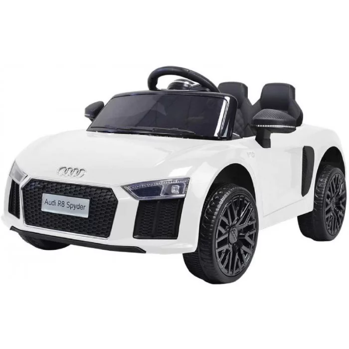 Auto elettrica Audi R8 bianca 12v con radiocomando