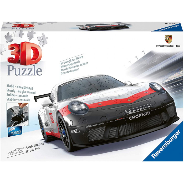 Puzzle 3D Porsche 911 GT3 Cup Ravensburger
