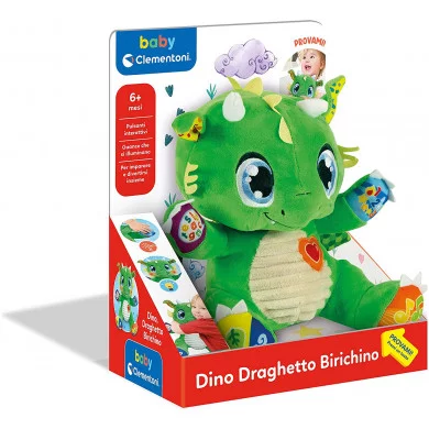 Dino Draghetto Birichino Peluche Interattivo Clementoni 17392