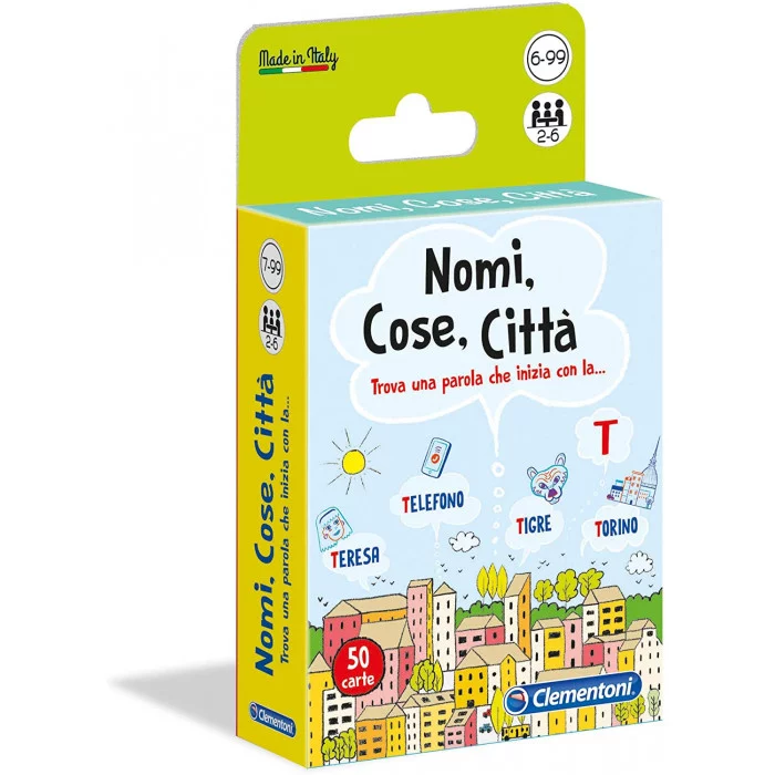 Gioco di carte  Nomi Cose Città Clementoni 16563