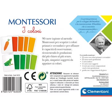 Clementoni Montessori Carte I colori 16333