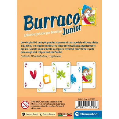 Gioco di Carte Burraco Junior Clementoni 16291