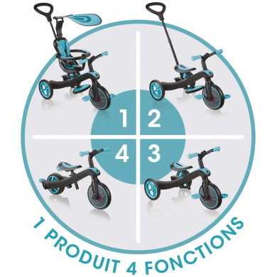 Trike Explorer 4 in 1 Rosso Globber