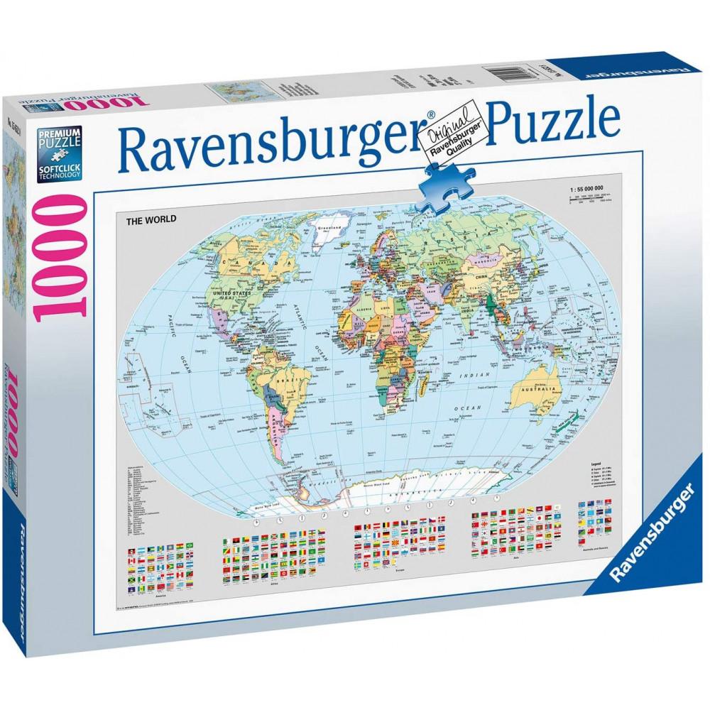 Puzzle Mappa Europa 1000 Pezzi Bopster - Per Adulti E Bambini, Sfida Divertente E Istruttiva - Foto 8