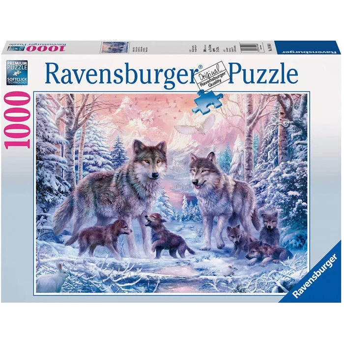 Puzzle 1000 Pezzi Lupi Artici Ravensburger 19146